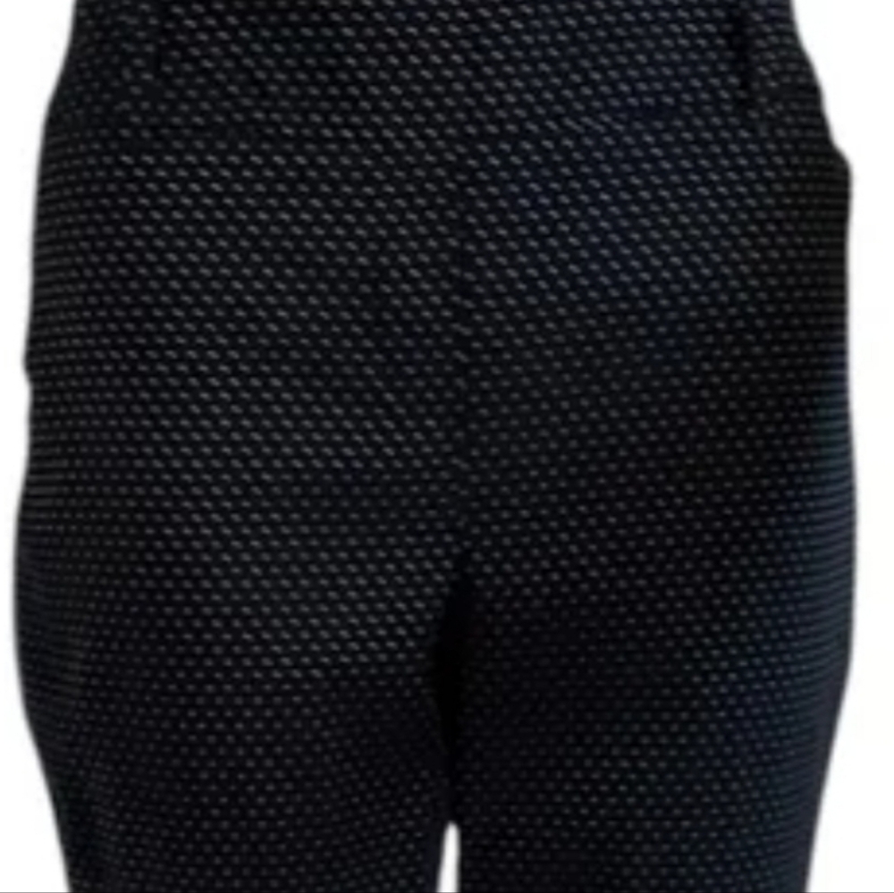 Reitmans Black Polka Dot Straight Leg Pants